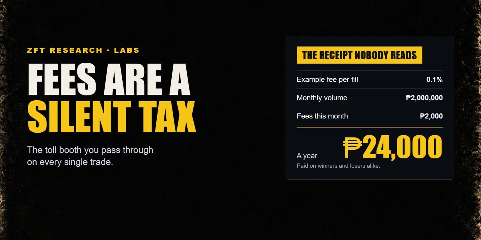 Fees Are a Silent Tax